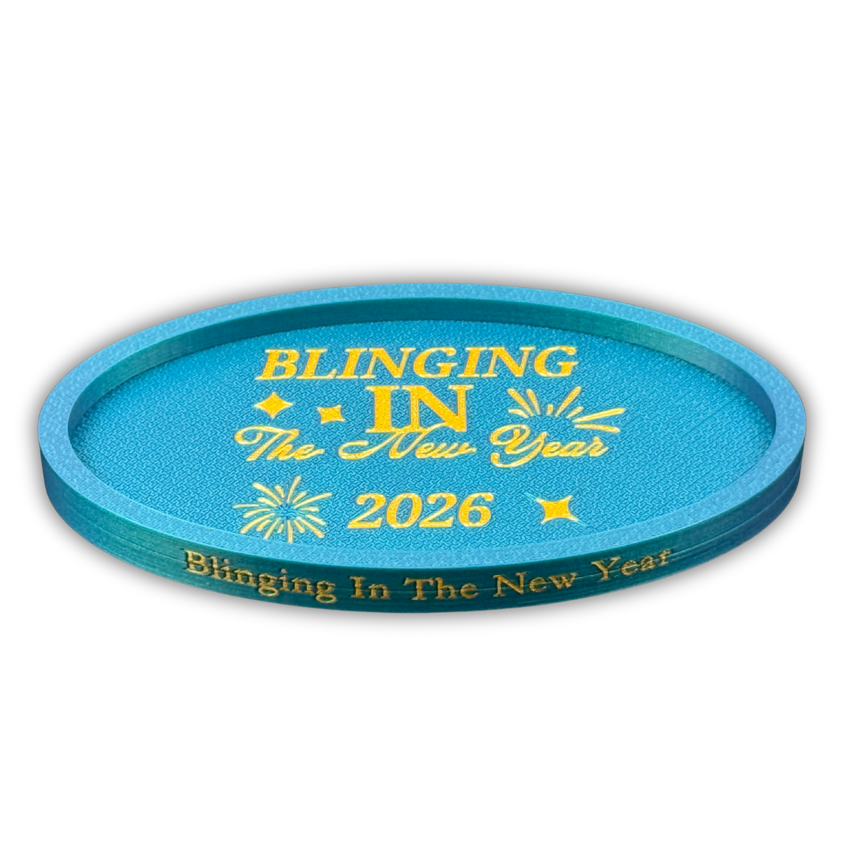 Blinging in the New Year 2026 Diamond Painting Trinket Tray