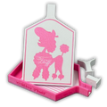 ©Miss Fluff Pink Poodle Edition Diamond Painting Tray