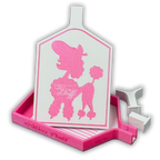 ©Miss Fluff Pink Poodle Edition Diamond Painting Tray