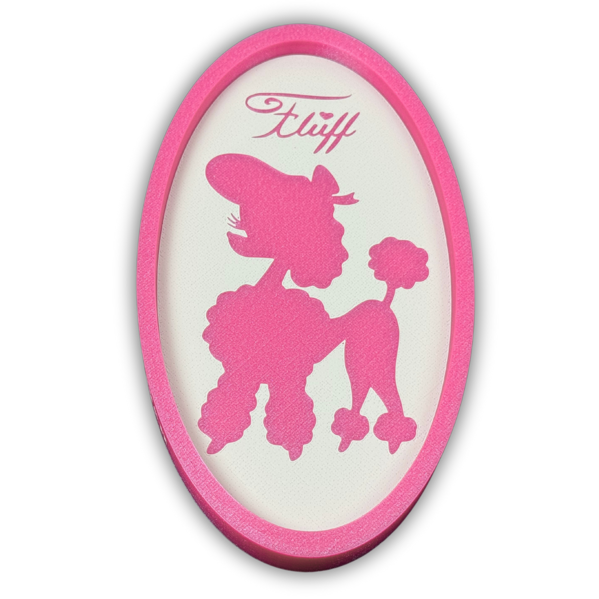 ©Miss Fluff Pink Poodle Edition Diamond Painting Trinket Tray