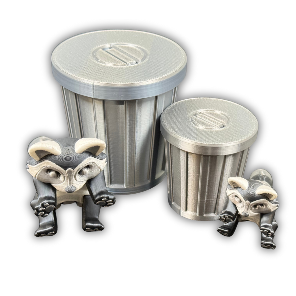 Dumpster Diva – Articulated Desktop Item with Lockable Trash Can